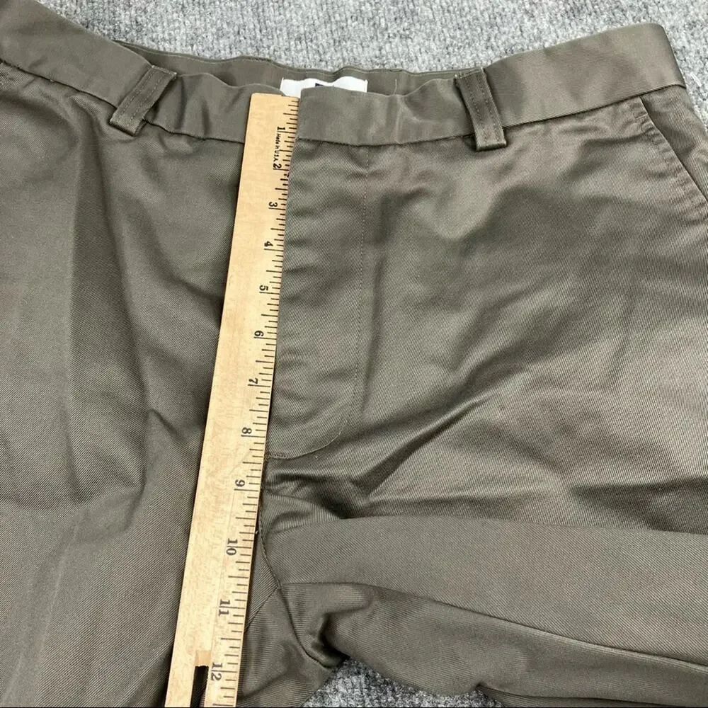 GAP Khaki Slacks like‎ new 34/34 Flat Front Grey Mens
